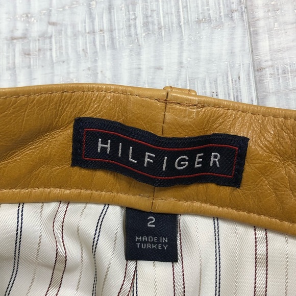 ❤️SOLD❤️ Tommy Hilfiger Genuine Leather Pants - Picture 6 of 8